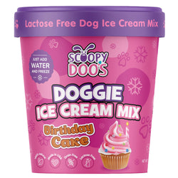 birthday cake dog ice cream mix frozen treat