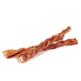 dog chew bully stick braid 12 inche